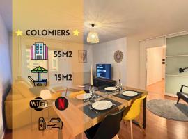 Colomiers Shelter - City, Terrasse, Wifi, Netflix, hotell i Colomiers
