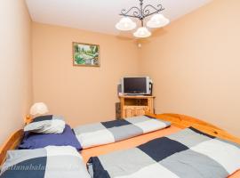 547 - Közvetlen vízparti, 2 hálószobás, kertkapcsolatos apartman, hotel em Balatonőszöd