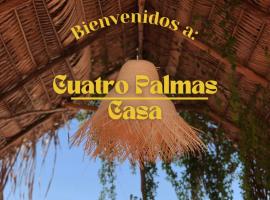 Casa Cuatro Palmas a una cuadra de la playa、ロス・アヤラのホテル