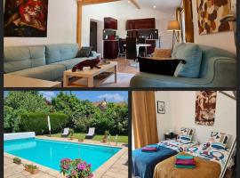Alsace Bas-Rhin Logement indépendant avec piscine privée, cheap hotel in Alteckendorf
