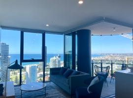 Luxury 2 bedrm apartment in Broadbeach- Be a Star in Tower One of the casino 2 bedroom apartment 334F, hotell nära Pacific Fair Shopping Centre, Gold Coast