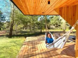 Bird Lodge for 6 guests, 50 m from the lake, sauna, hot tube