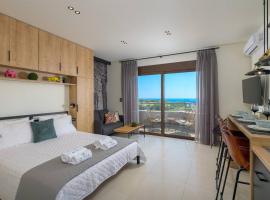 MENTA lux apartment sea view, cheap hotel in Asgourou