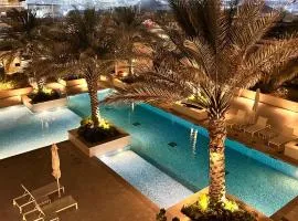 1-Bed Loft with Pool View
