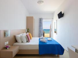 Creta Beachfront Apartment Β for 2 persons by MPS, viešbutis mieste Fodelė