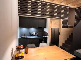 studio suite 2 im fresh-cube, budgethotel i Lalden