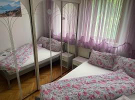Slatka sobica za dvoje sa upotrebom zajednicke kuhinje i kupaonice, hotel v Záhřebu