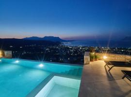 Luxury Villa Argi infinity private pool, ваканционно жилище в Кисамос