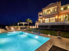 Luxury Villa Argi infinity private pool, Luxushotel in Kissamos