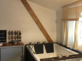Cosy Cabane Boise solaire, Balneo bath et toilette seche a la Ferme, hotel i Mimizan