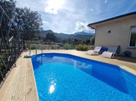 Domaine U Filanciu - Maison Chiara avec piscine - Centre Corse, hotell i Moltifao