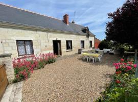 Longère typique au milieu des châteaux de la Loire, cheap hotel in Bréhémont