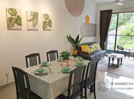 FE Cozy Cameron Homestay Family 8 pax 3BR Palas Horizon Brinchang 金马伦民宿 8人3房 &ndash; hotel z wannami z hydromasażem 