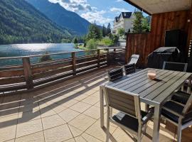 Superbe appartement Champex-Lac avec piscine et sauna, beach rental in Champex