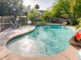 Sunny V Arizona Retreat with Private Pool and Patio, cheap hotel in Surprise