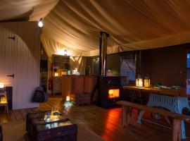 Canvas & Campfires, luxury tent in Lampeter