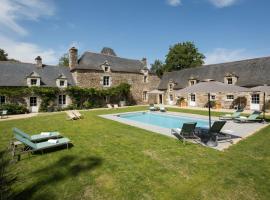 MANOIR DU VAU D ARZ gîtes et chambres d hôtes avec piscine, hotell med parkering i Malansac