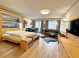 45m2 Alpenschick mit Ausblick - Pool - 2P. - E405, Hotel in St. Moritz