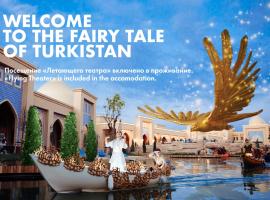 KARAVANSARAY Turkistan Hotel - Free FLYING THEATRE Entrance, hotell i Türkistan