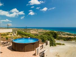 Serenitas, family house with great views, beach rental in Sfakiá
