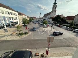 Central Plaza family apartment 2 bedroom, hotel with parking in Bruckneudorf