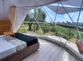 luxury dome tents ikaria ap'esso2, vacation rental in Raches