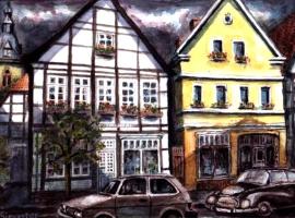 Ferienwohnungen Caf&eacute; Cup, boende med sj&auml;lvhush&aring;ll i Detmold