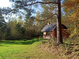 Survivalowa chata w lesie – hotel w pobliżu miejsca Wyciąg narciarski Karlików w mieście Bukowsko