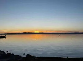 Sunset and lake