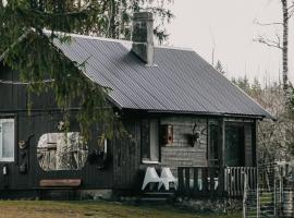 Private Farm Jakuzzi Sauna in the forest，塔爾西的木屋