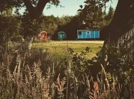 Pipowagens bij Pannenkoekenrestaurant & Camping De Koppenjan 'Een uniek verblijf met kinderspeelboerderij'