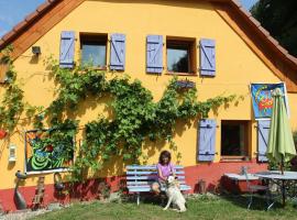 Abri de jardin aménagé, chambre Camping Glamour, luksustelt i Lalaye