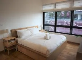 2 bedrooms with PS5 by fireside