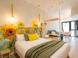 FLORIT FLATS - The Turia Park Lofts - 4 Guests- AC & WiFi - Near City Centre