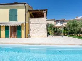 Orange apartment with pool & garden