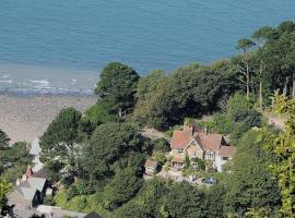 Bird's Eye View apartment at Countisbury Lodge, hišnim ljubljenčkom prijazen hotel v mestu Lynmouth