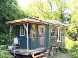 Dingle Glenn secluded woodland Shepherds Hut, cottage in Ashburton