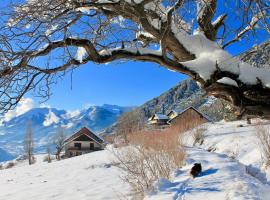 Belle maison chaleureuse, lumineuse dans la nature, skidresort i Eygliers