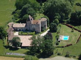 Chateau Barayre - beautiful 12th century castle with pool and large garden, feriebolig i Laussou