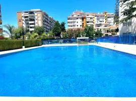 Cozy and quiet, pax7 Los Boliches, 3d, 2b, pool and close to the beach