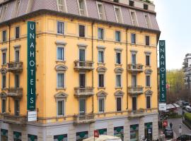 밀라노 스타지오네 첸트렐레에 위치한 호텔 UNAHOTELS Galles Milano