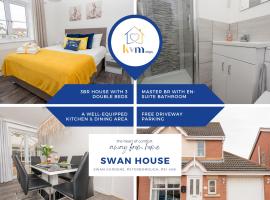 KVM Swan House by KVM Stays, orlofshús/-íbúð í Peterborough