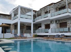 Dioscuri Deluxe Apartments, hotel em Chrysi Ammoudia