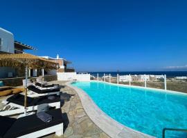 ONE-VILLAS Cosset Villa BohoChic Sea&HarbourView and Sunset, vacation home in Ornos