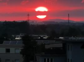 Skyline Deluxe Dachgeschoss-Wohnung in Dornbirn mit Blick ins Rheintal, sted at overnatte i Dornbirn