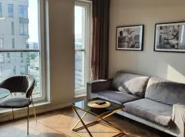 SOKOLSKA 30 TOWERS apartments -PARKING- NEW- LUX- SAUNA- GYM- and GOOD VIEW