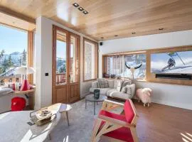 Triplex de charme avec cheminée, balcon et parking à Courchevel Chenus, proche des pistes - FR-1-564-90