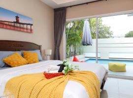 CityHouse-OSCAR,pool villa 4Bedrooms-Jacuzzi-walking Street 10min, cabaña o casa de campo en Sur de Pattaya
