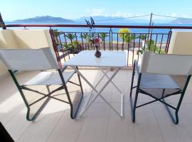 A balcony of Aegina by the saronic gulf, hotel in Aegina Town