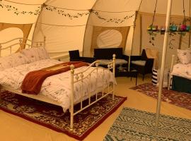 Tal-y-fan farm (7m luna tent), glamping site in Bridgend